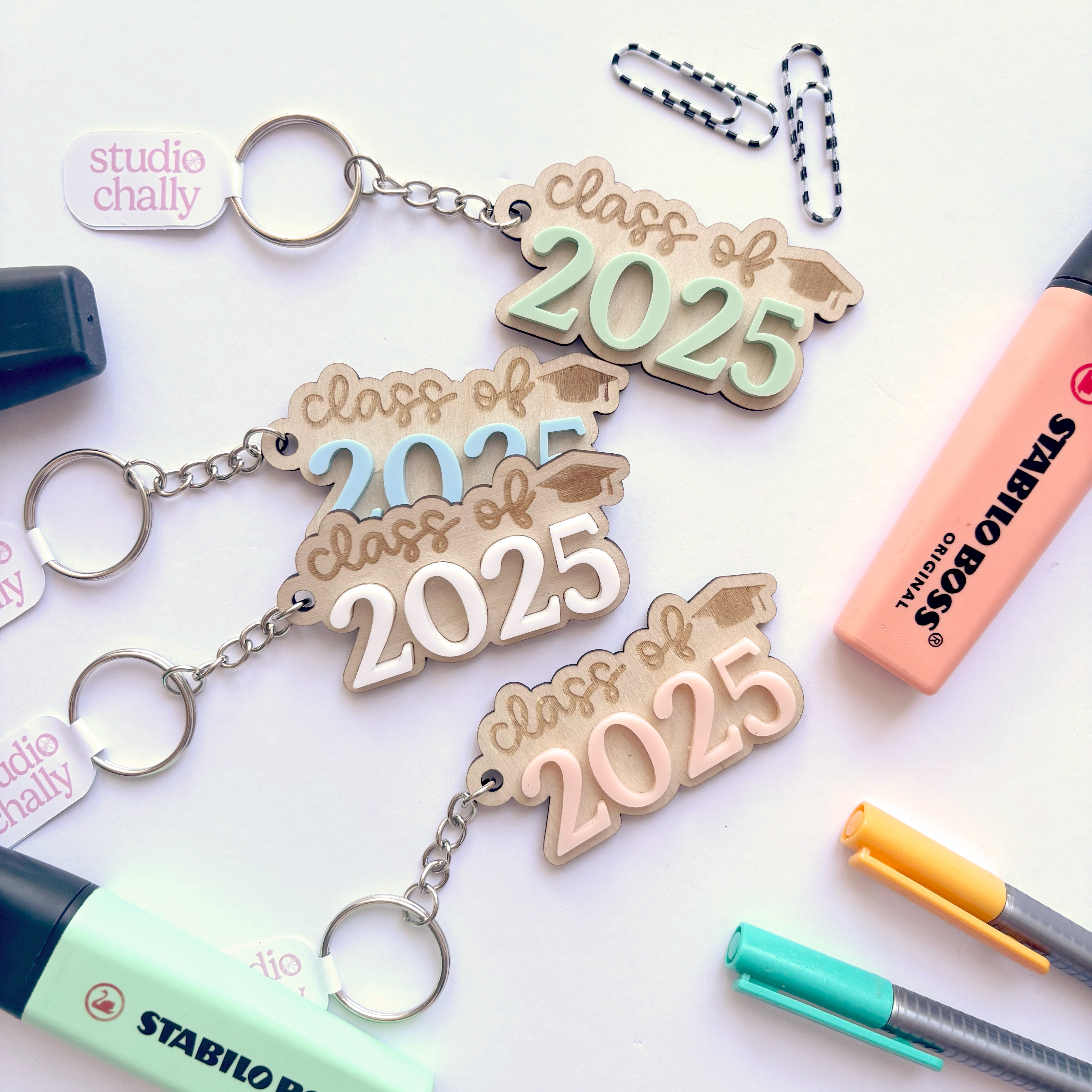 Class of 2025 Graduation Keyring – Studio Chally