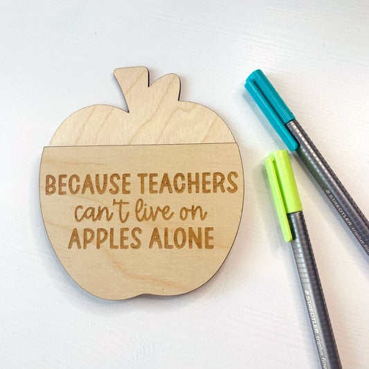 Apple Teacher Gift Card Holder
