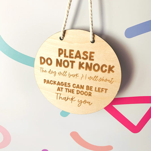 Funny Loud Dog Front Door Sign