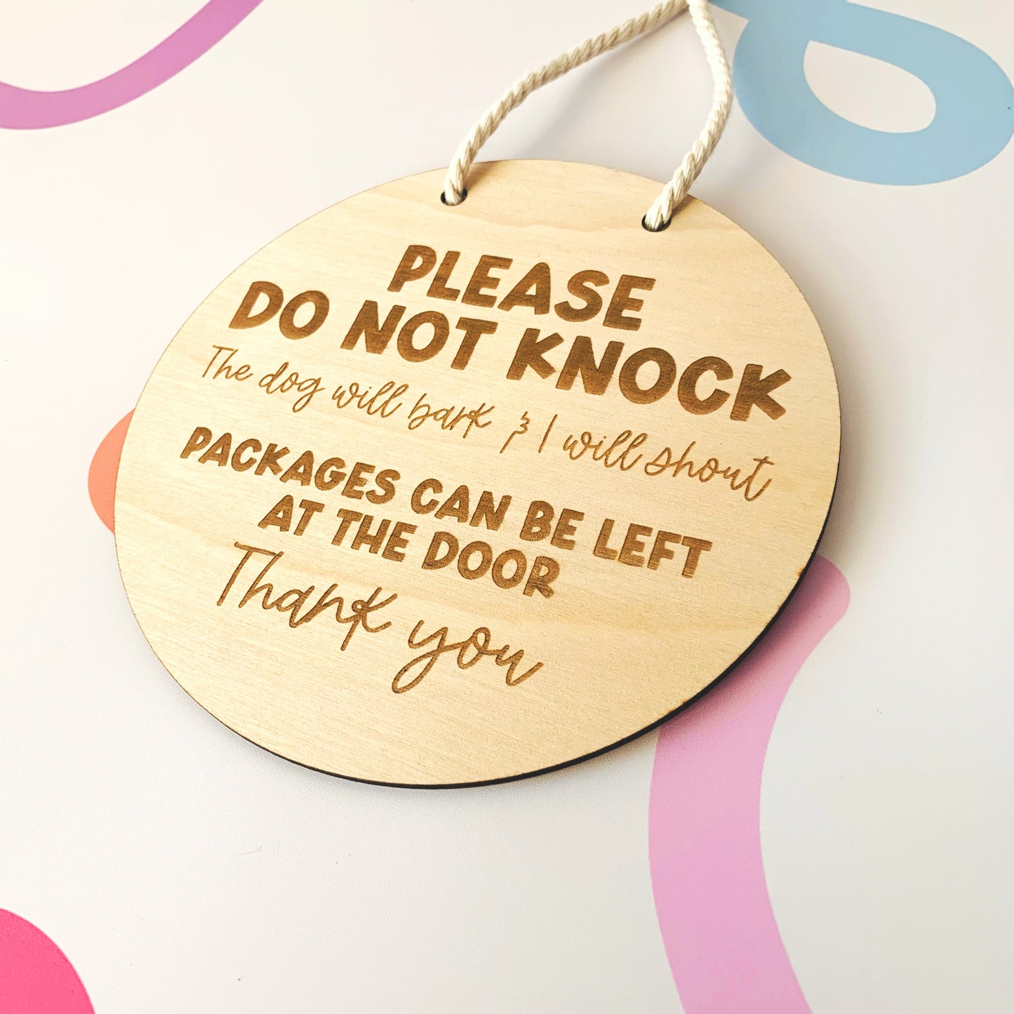 Funny Loud Dog Front Door Sign