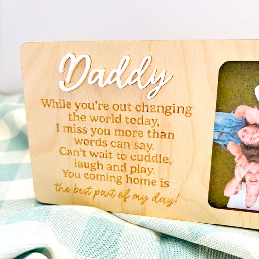 Daddy I Miss You Father's Day Photo Frame