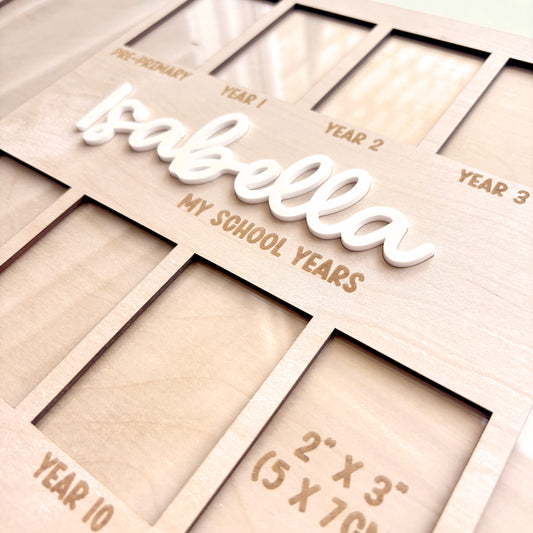 My School Years Personalised Photo Frame