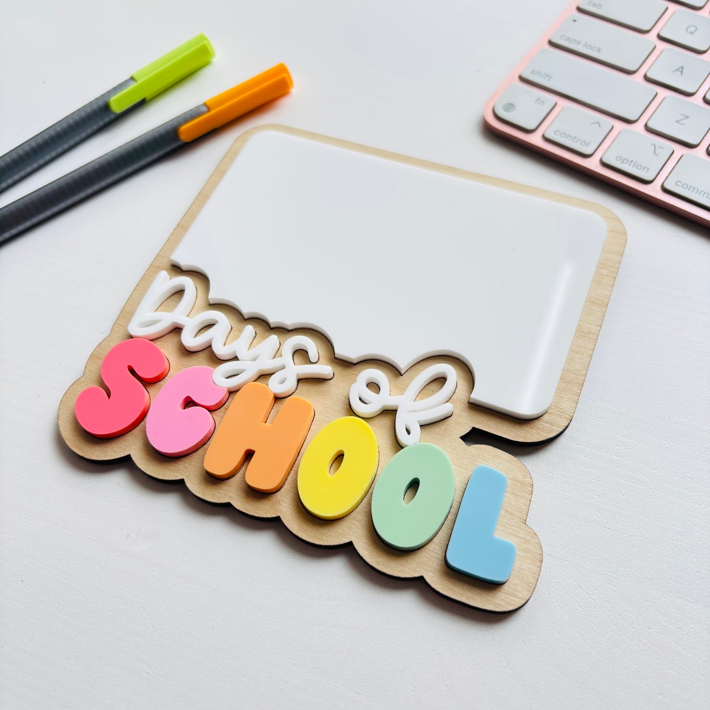 Days of School Magnetic Whiteboard Sign