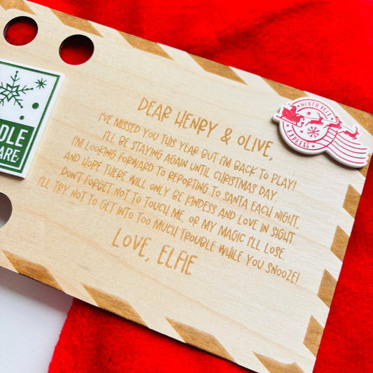 Personalised Elf Postcard