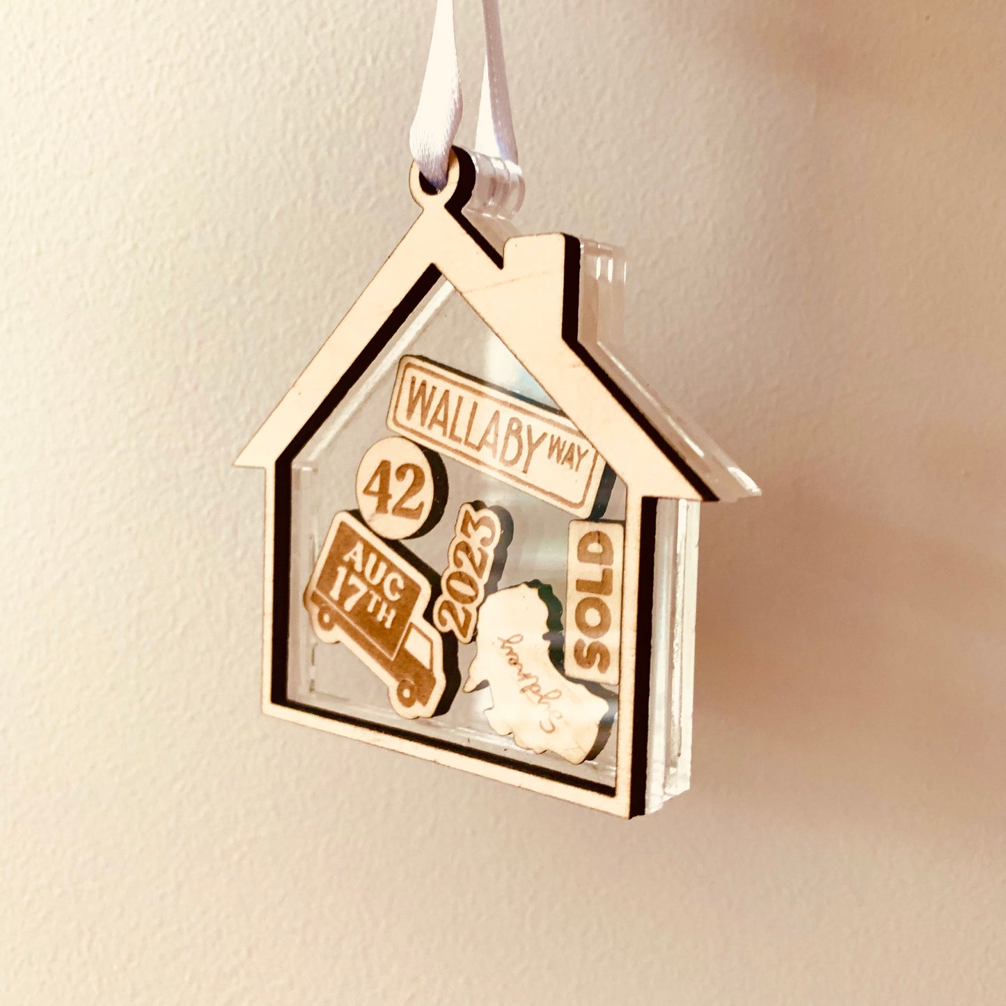 Personalised First Christmas in our New Home Rattle Ornament