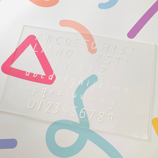 Alphabet & Number Trace and Wipe Board