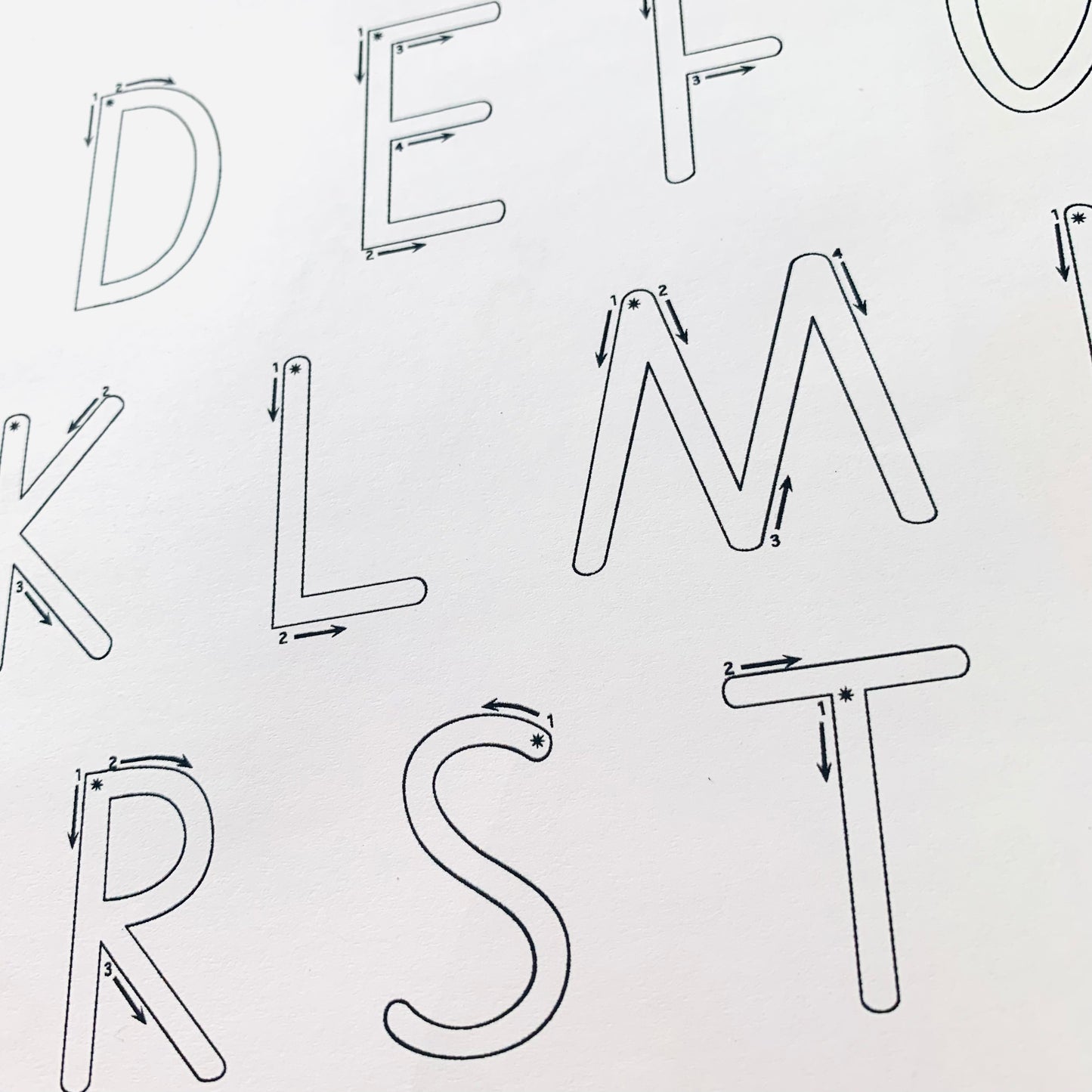 Alphabet & Number Trace and Wipe Board