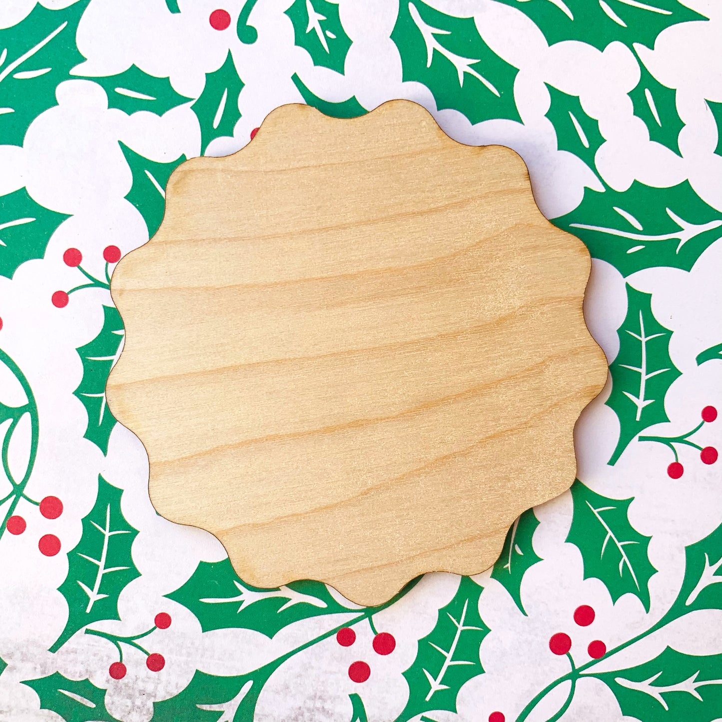 Wavy My First Christmas Plaque