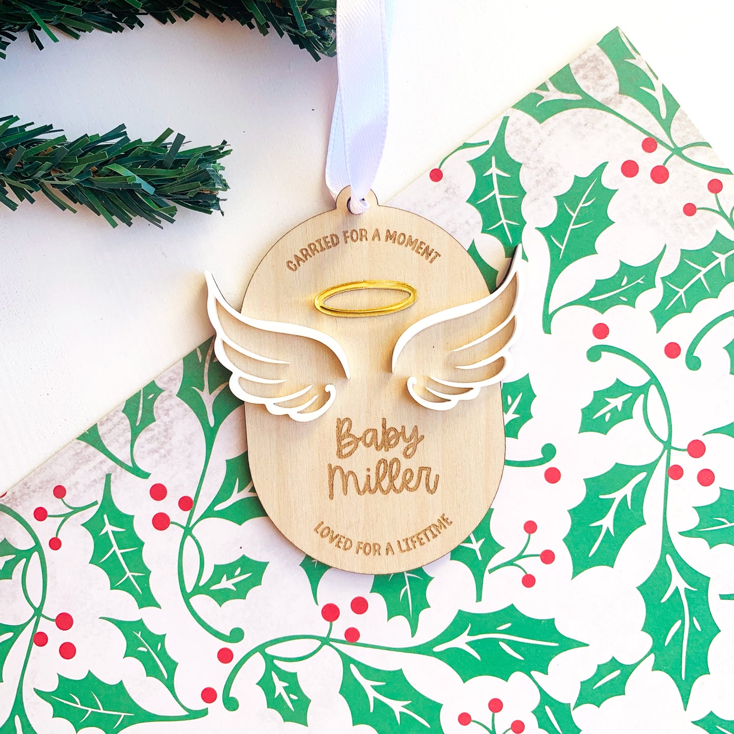 Miscarriage/Stillborn Memorial Christmas Ornament