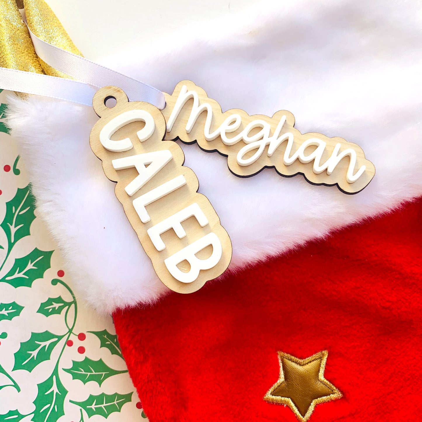 Personalised Acrylic Stocking Tags