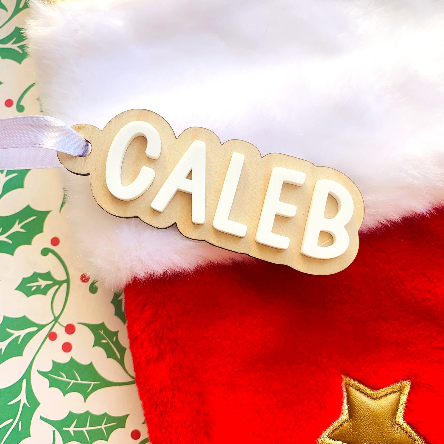 Personalised Acrylic Stocking Tags