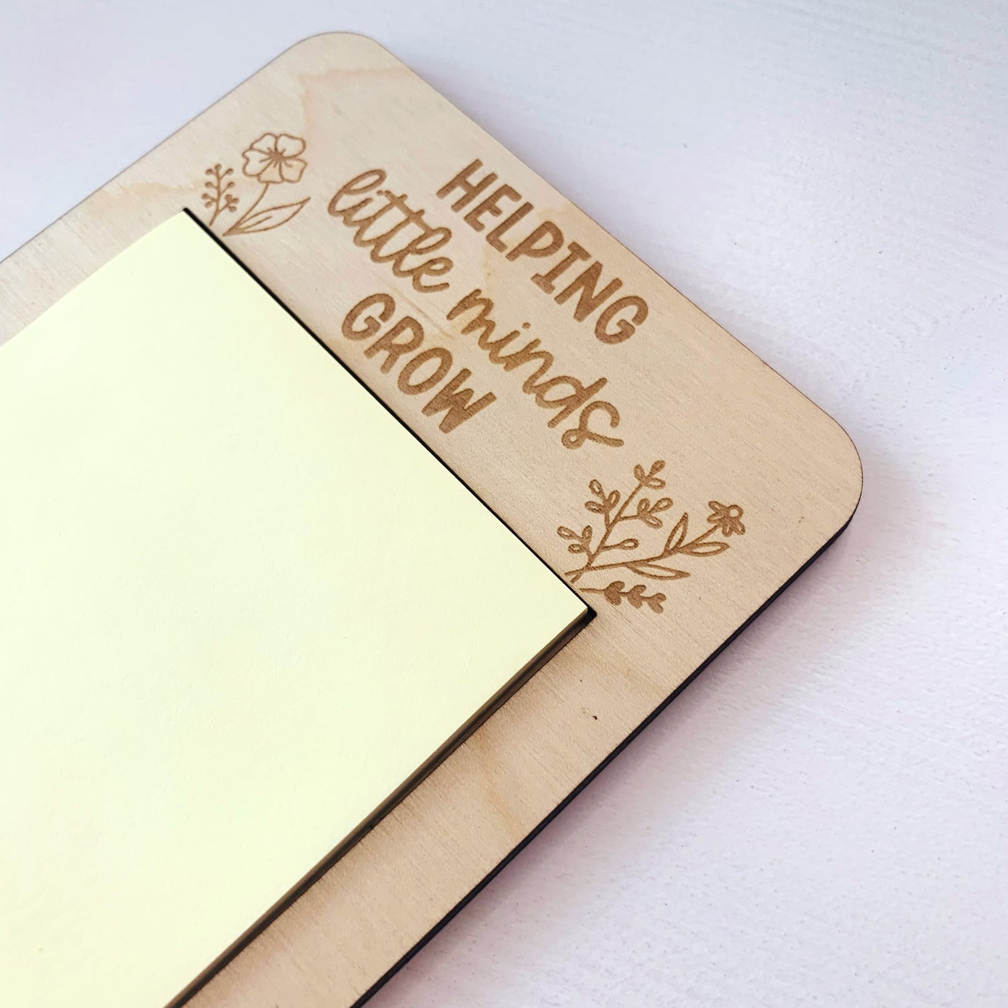 Helping Little Minds Grow Post-It Note Holder