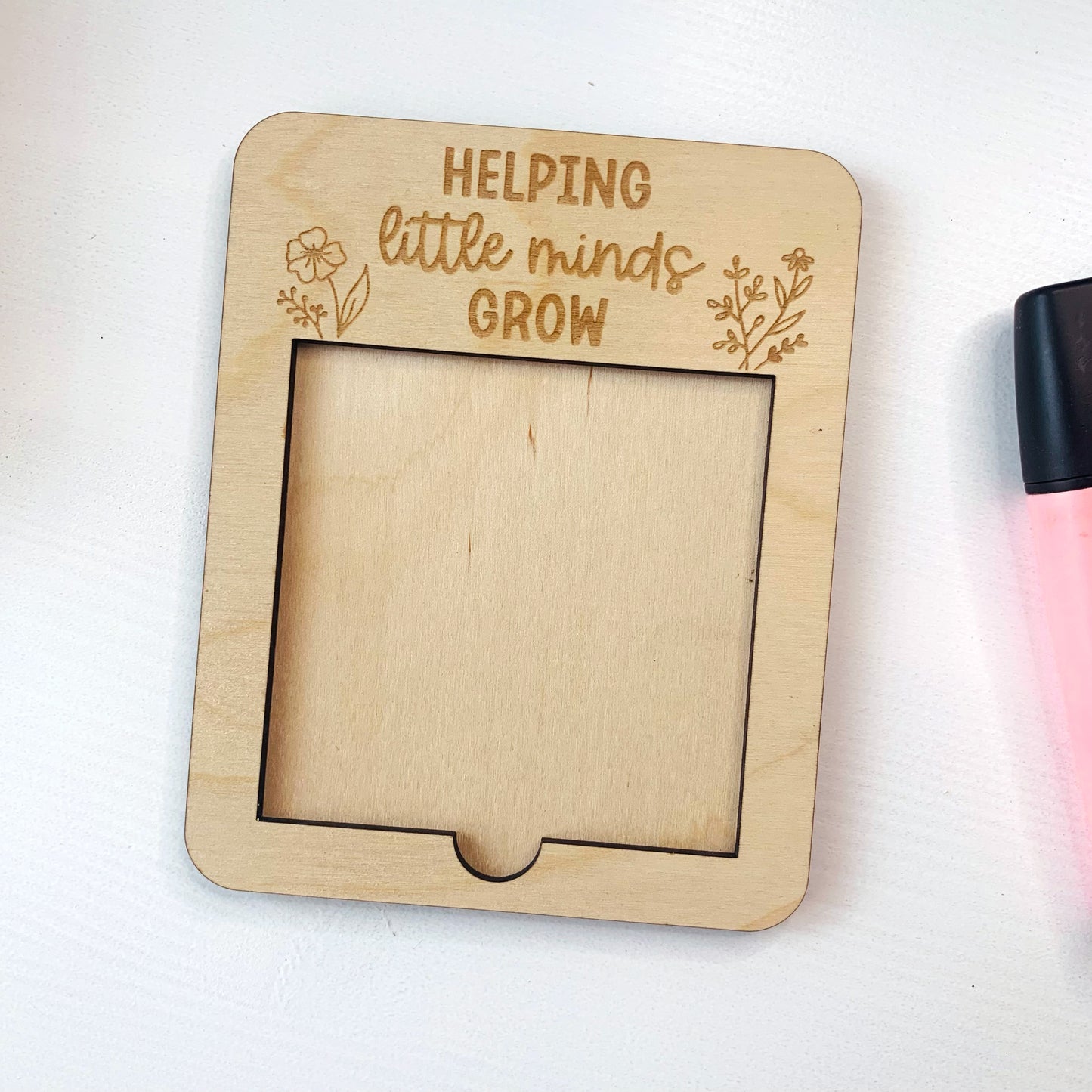 Helping Little Minds Grow Post-It Note Holder
