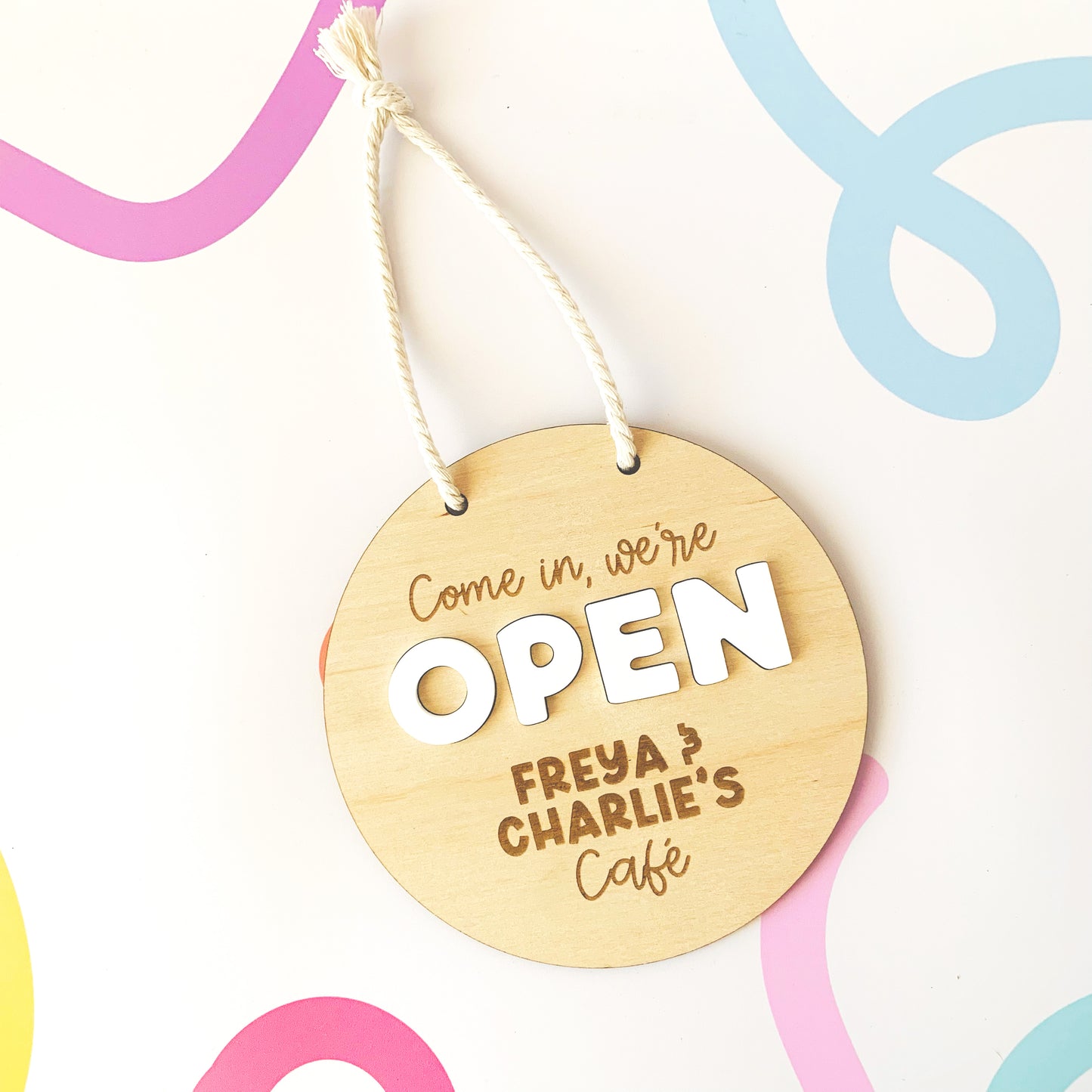 Personalised Play Kitchen Open/Closed Sign