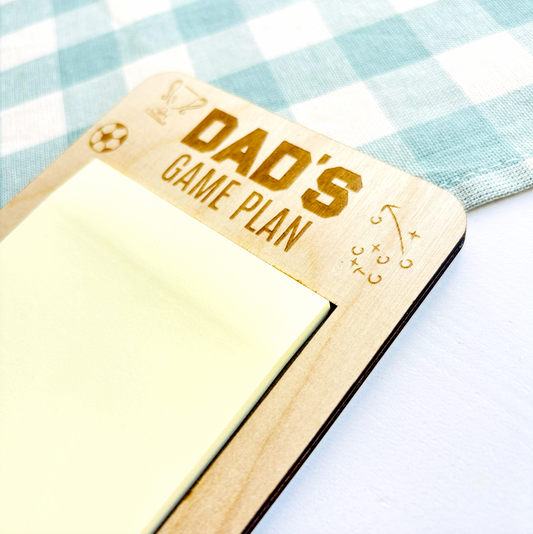 Dad's Game Plan Post-it Note Holder