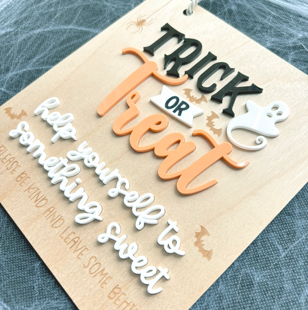 Trick or Treat Halloween Hanging Sign