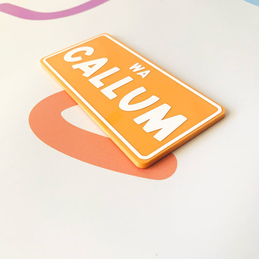 Small Personalised Number Plate