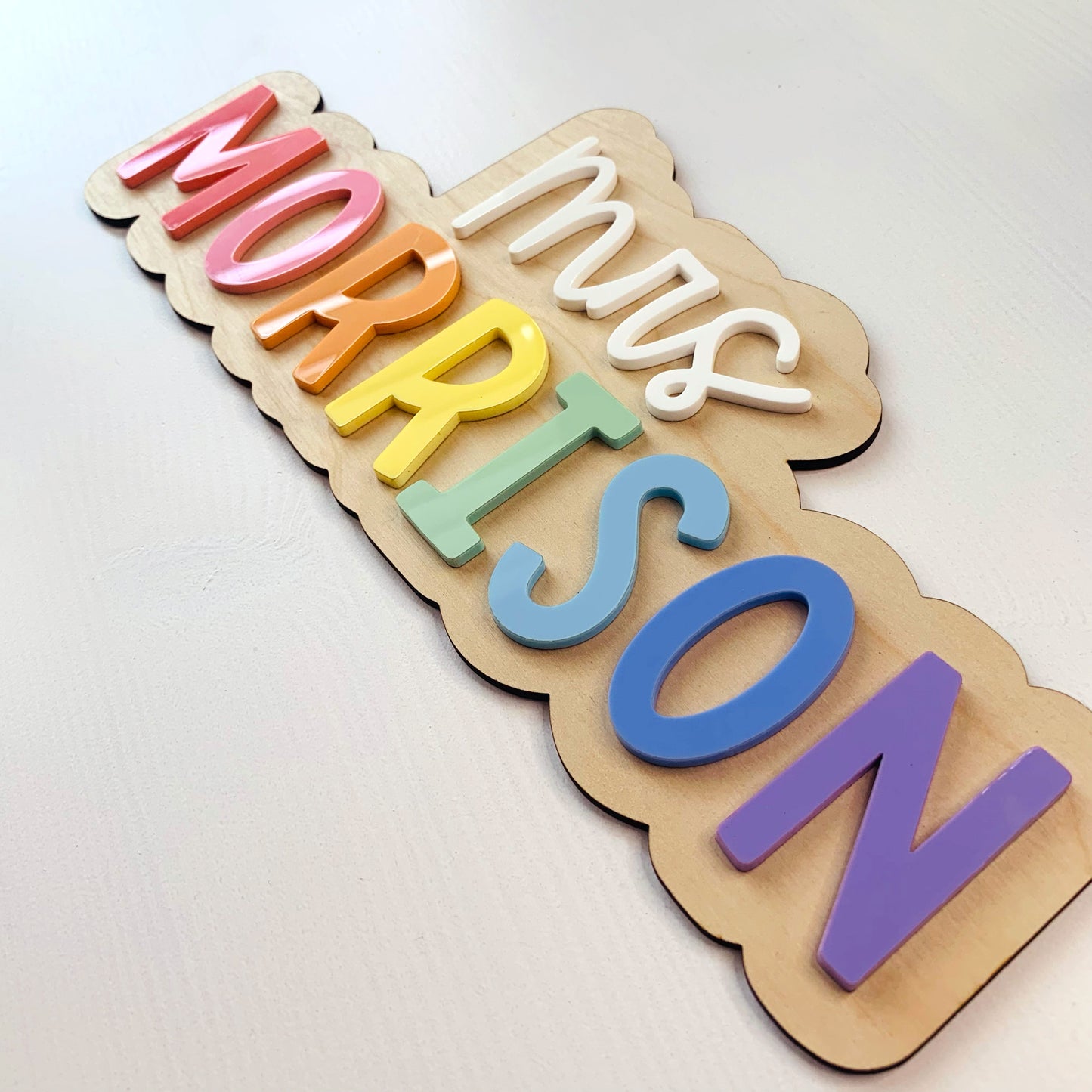 Personalised Teacher Name Plaque