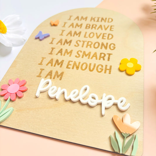 In Bloom Personalised Affirmation Board