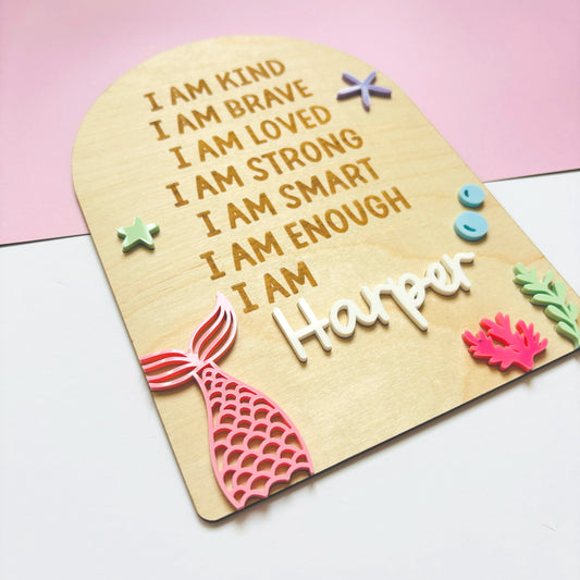 Under the Sea Personalised Affirmation Board