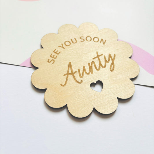 'See You Soon' Personalised Pregnancy Announcement Plaque