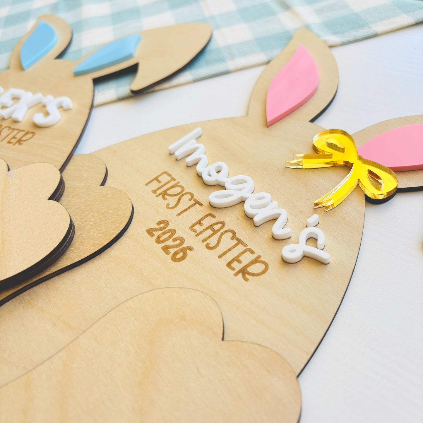 Personalised First Easter Footprint Plaque