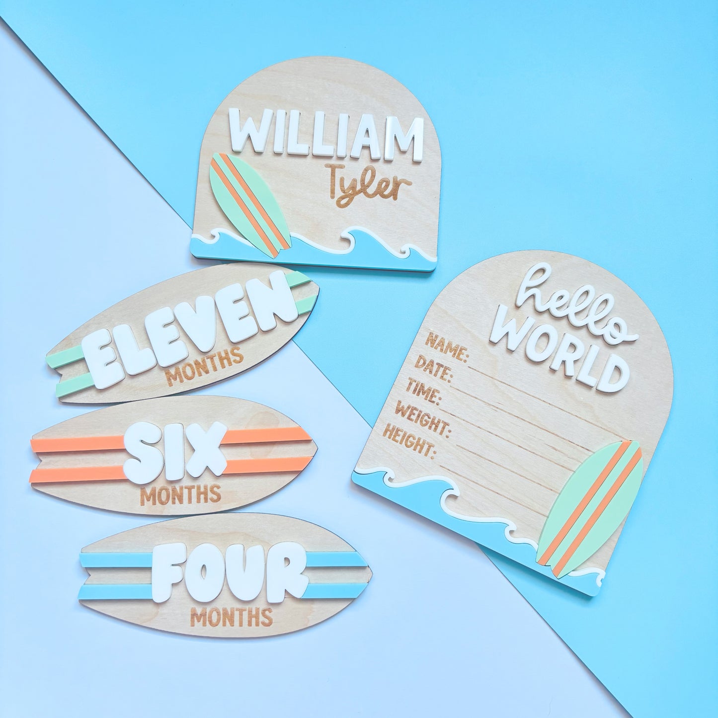 Surfs Up 15-Piece Milestone Disc Set