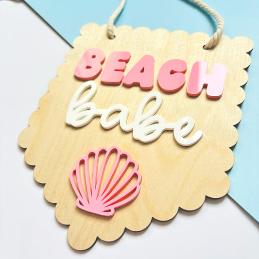 Beach Babe Hanging Banner