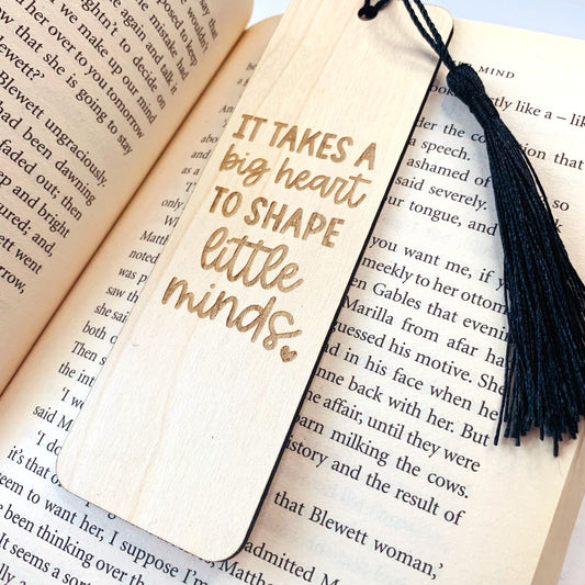 Big Heart, Little Minds Engraved Bookmark