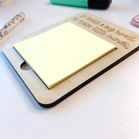 Big Heart, Little Minds Post-It Note Holder
