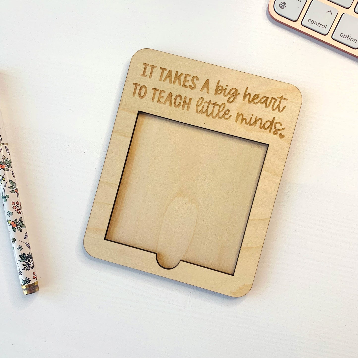 Big Heart, Little Minds Post-It Note Holder