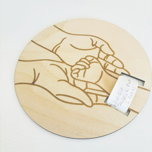 Hospital Bracelet Keepsake Birth Plaque