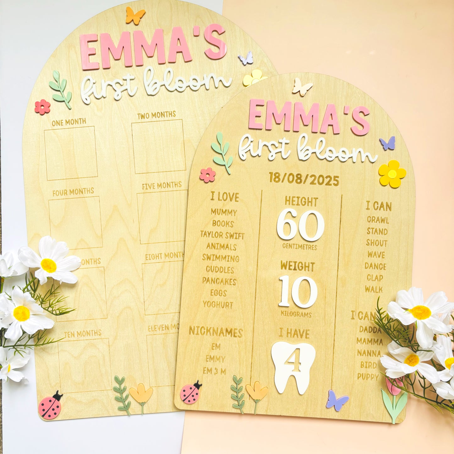 In Bloom First Birthday Board Bundle