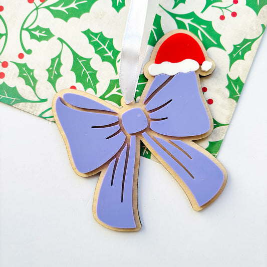 Personalised Bow Christmas Ornament