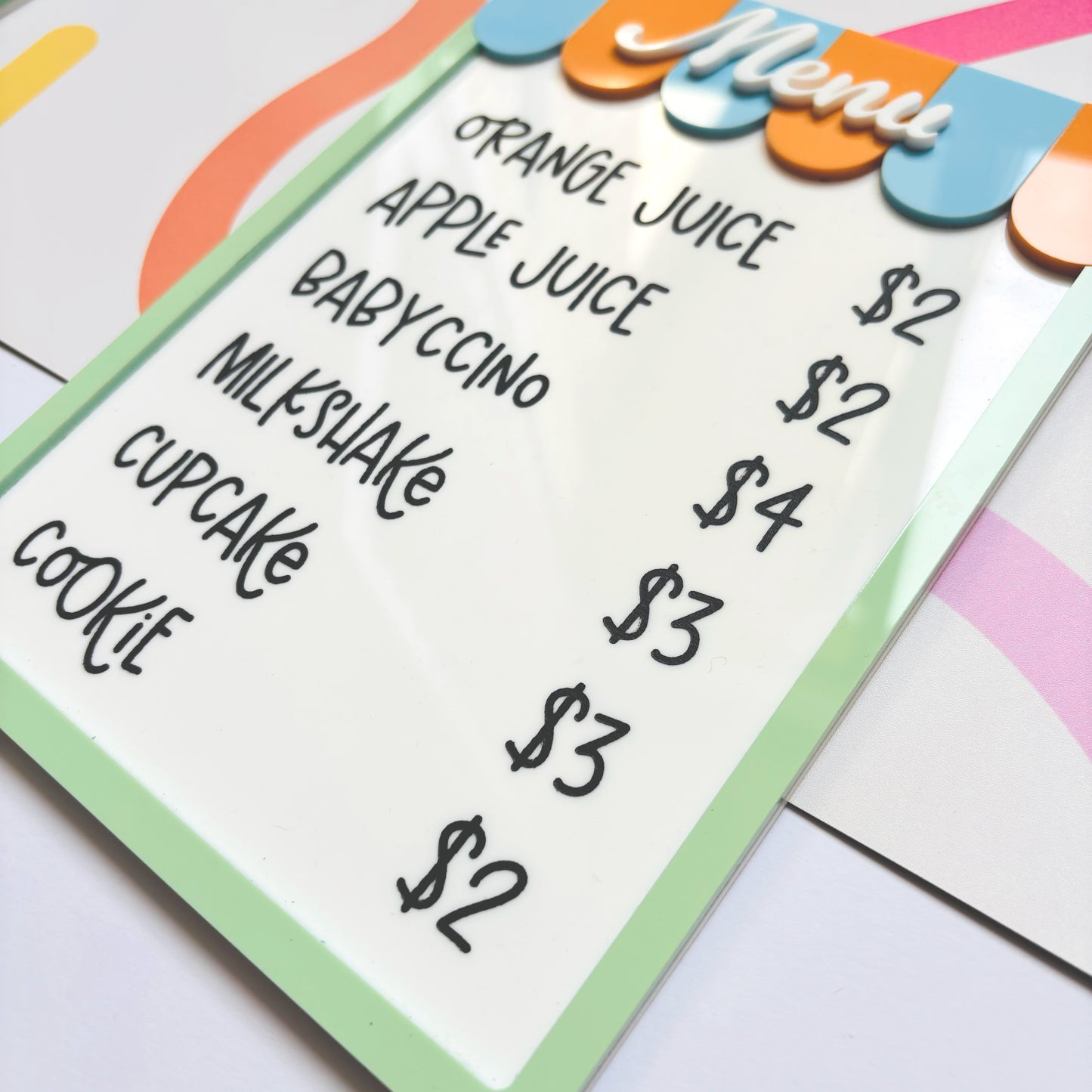 Local Cafe Personalised Play Sign Set
