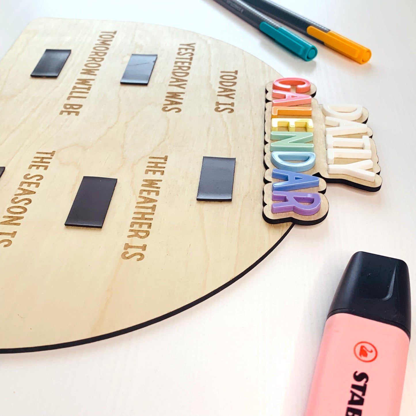 Magnetic Montessori Daily Calendar