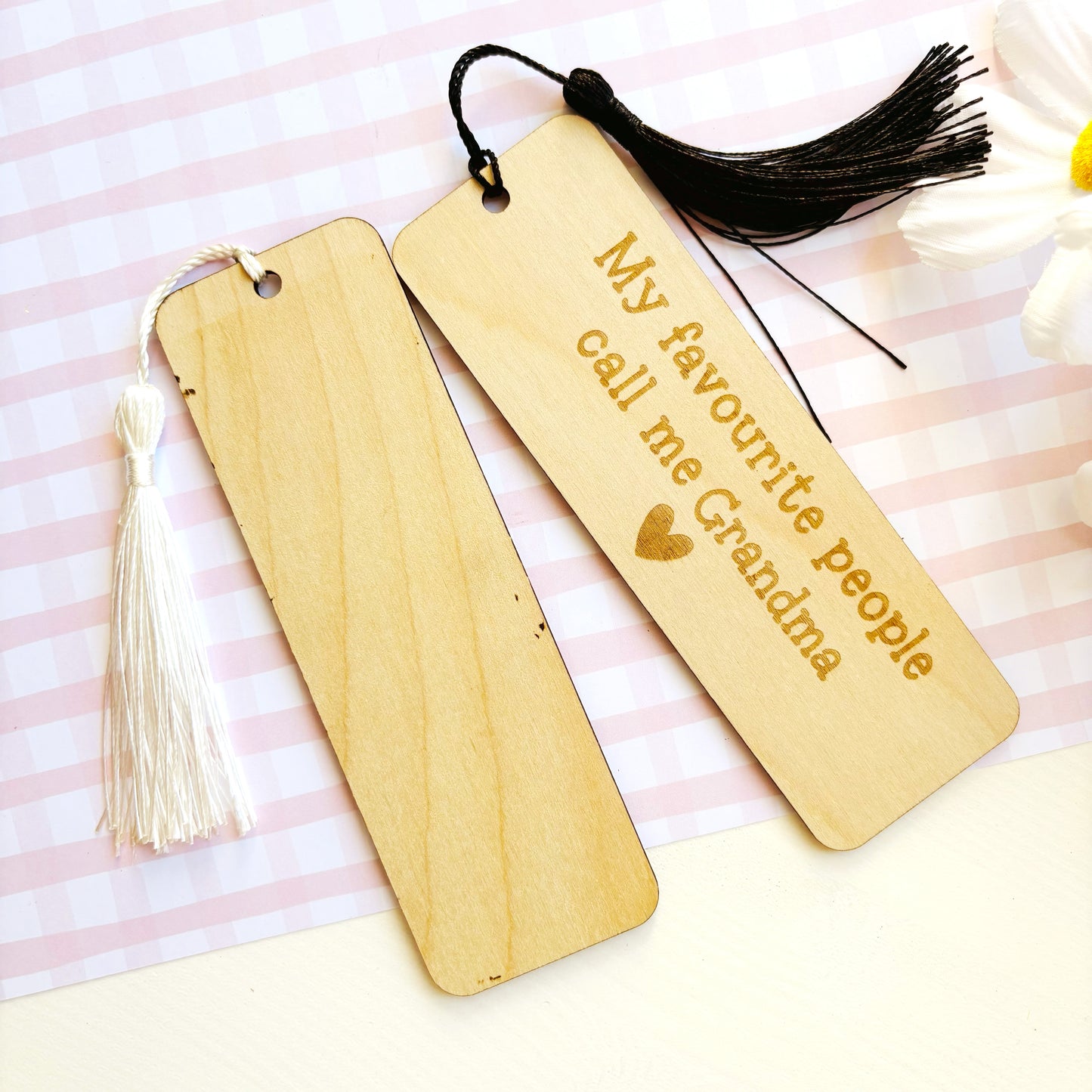 Personalised Favourite People Engraved Bookmark