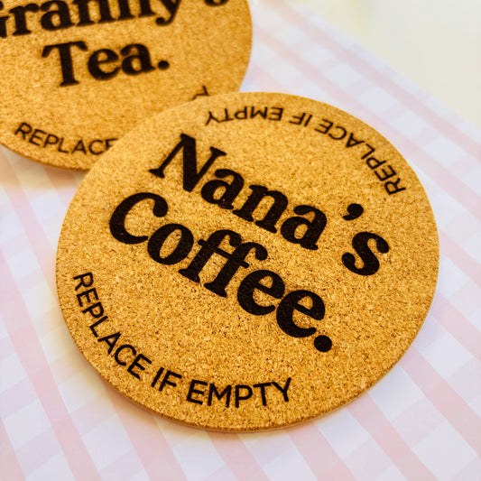 Personalised Mother’s Day Cork Coaster