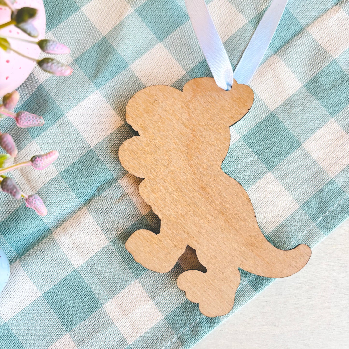 Personalised Dinosaur Easter Basket Tag
