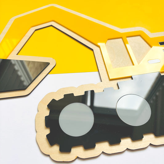 Excavator Wall Plaque