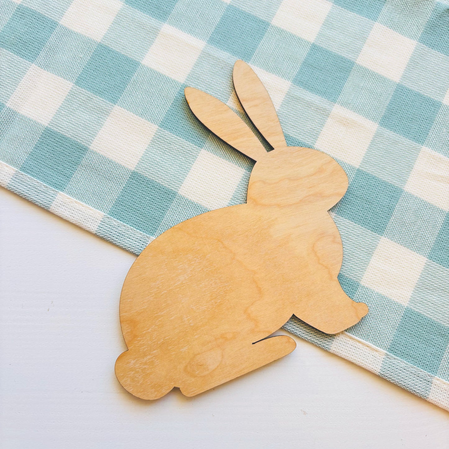 Rabbit Shaped My First Easter Plaque