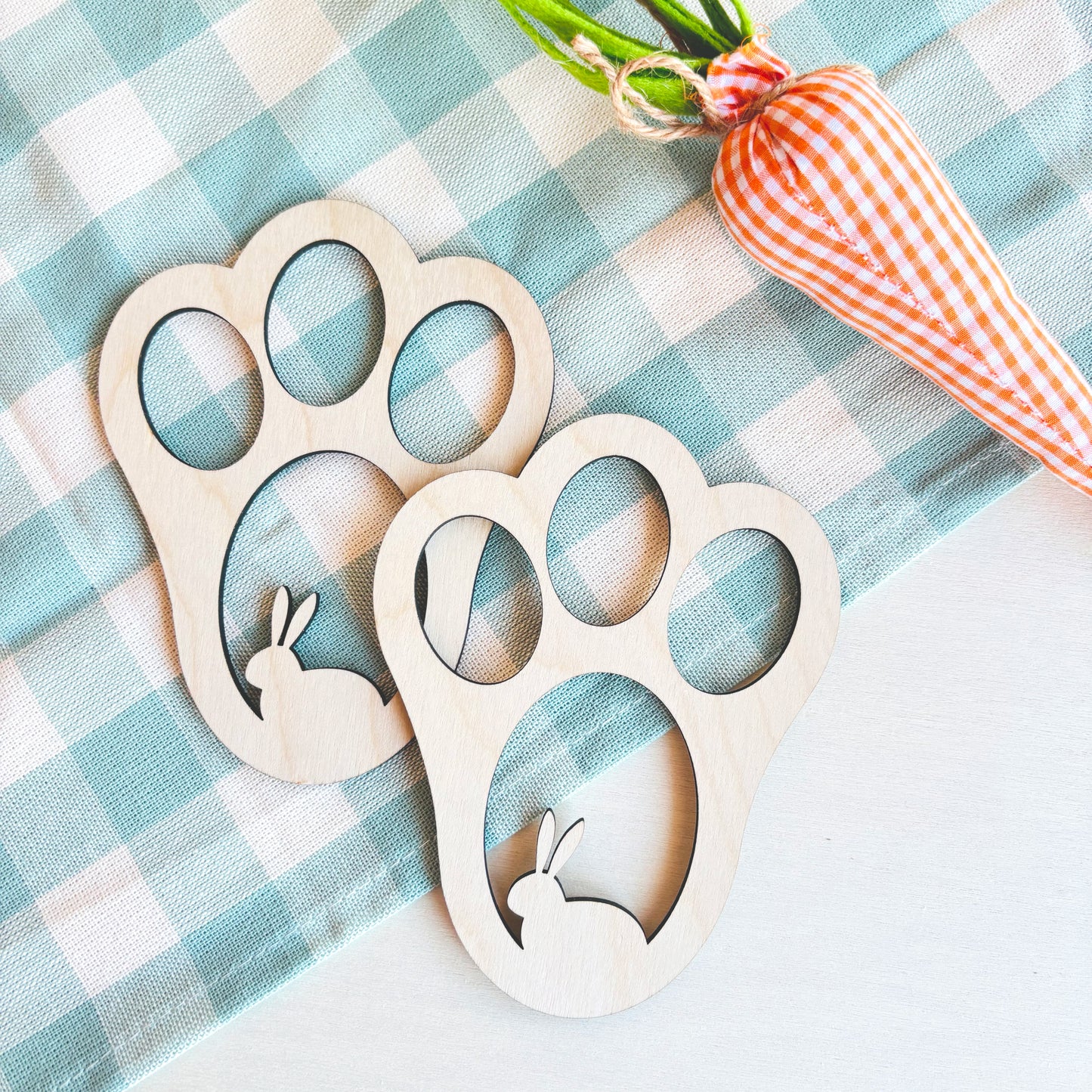Easter Bunny Footprint Stencils