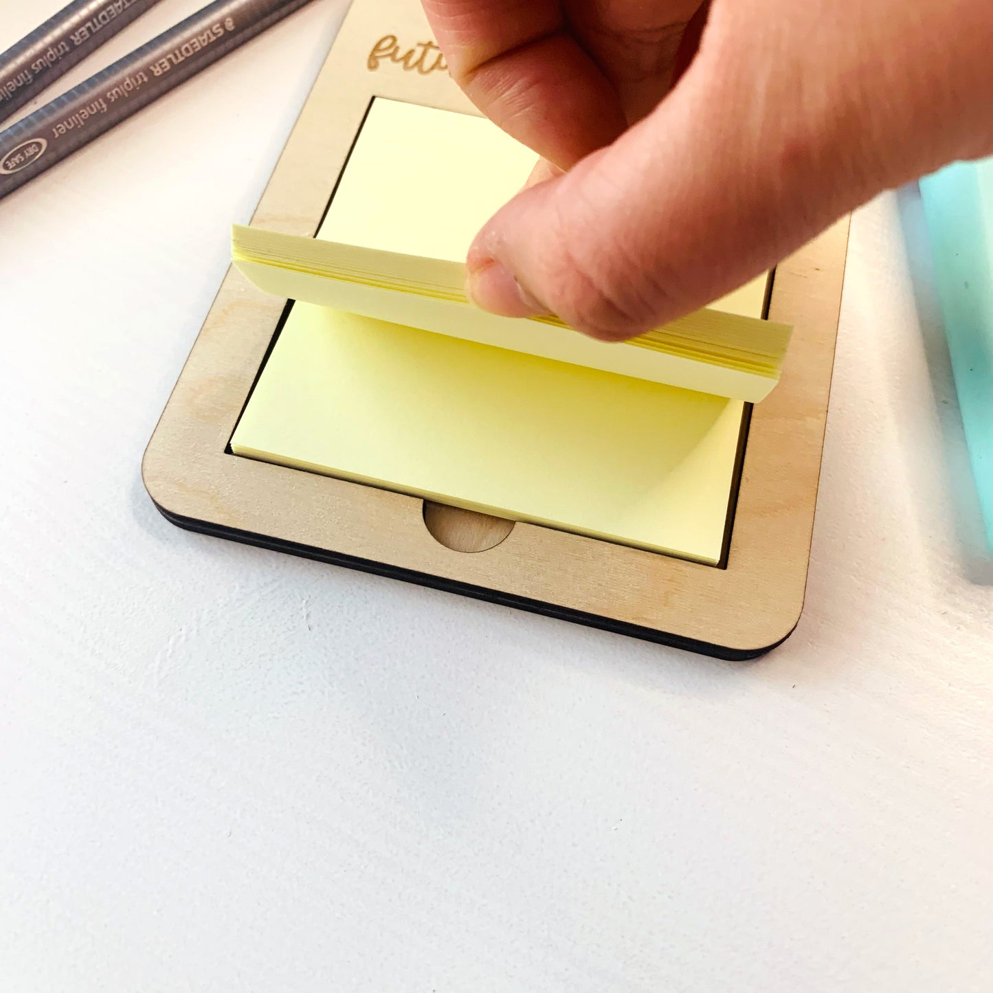 Teaching Future Leaders Post-It Note Holder