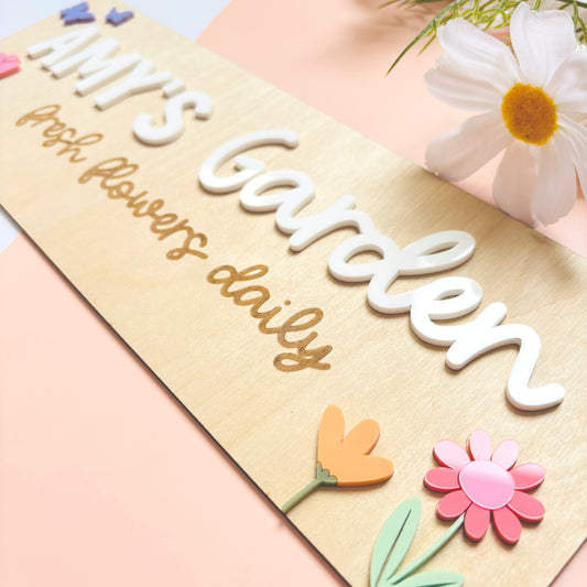 Personalised Garden Wall Plaque