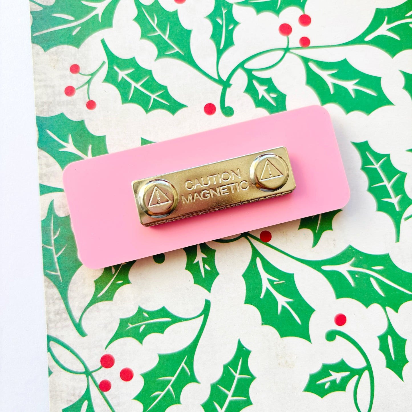Gingerbread Christmas Acrylic Name Badge