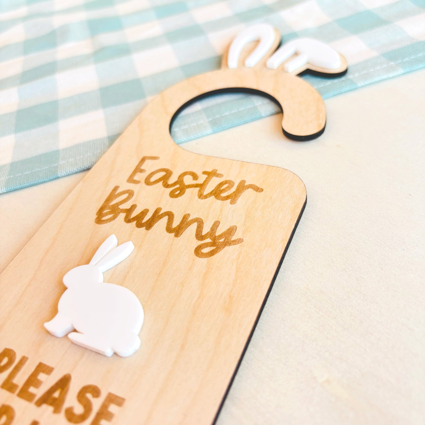 Easter Bunny Please Stop Here Door Hanger