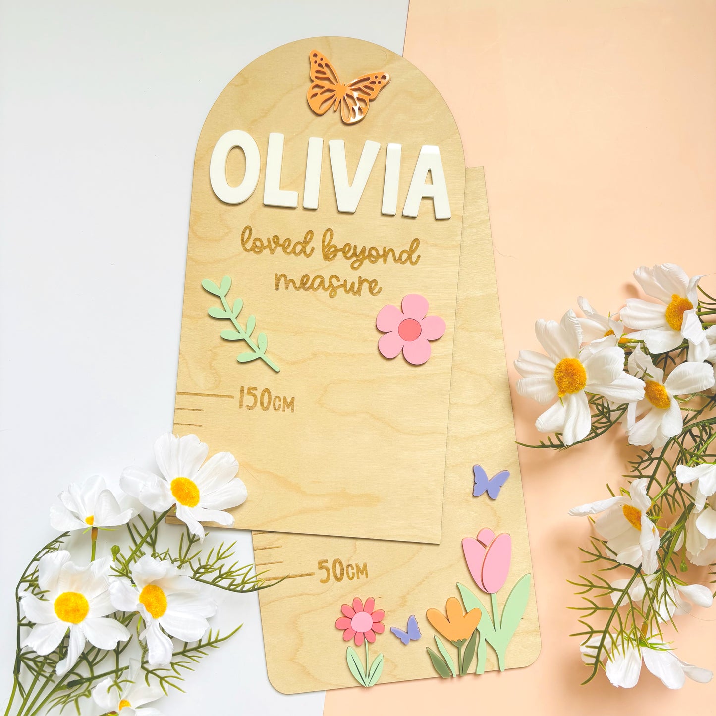 In Bloom Personalised Height Chart