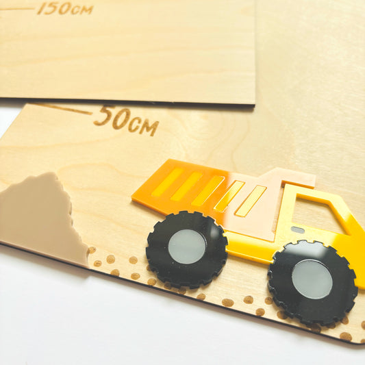 Under Construction Personalised Height Chart