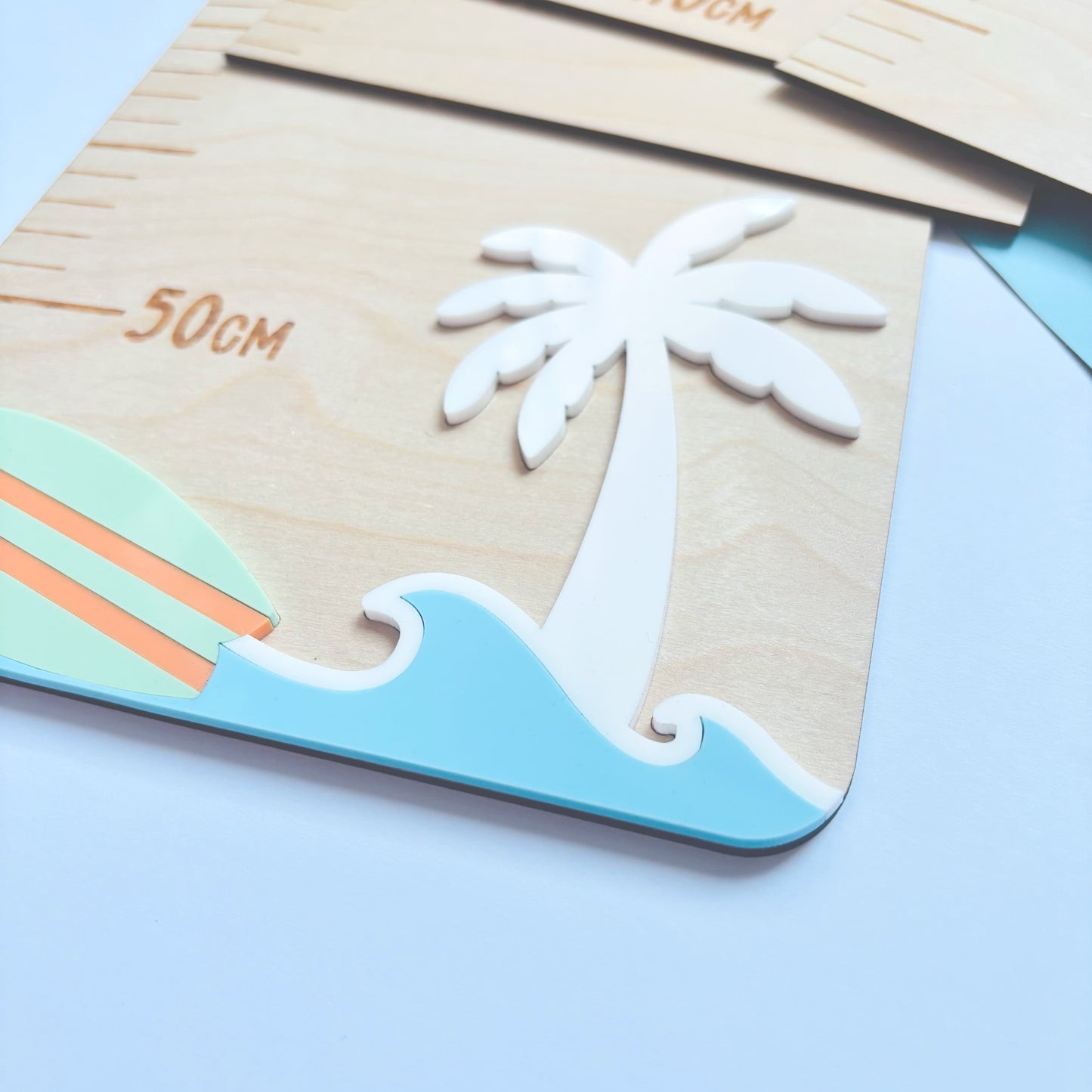 Surfs Up Personalised Height Chart