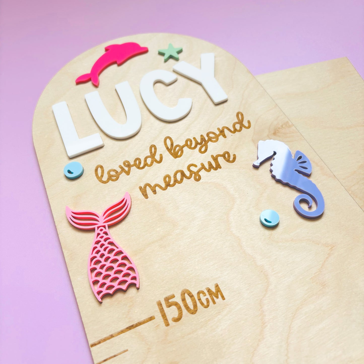 Under the Sea Personalised Height Chart